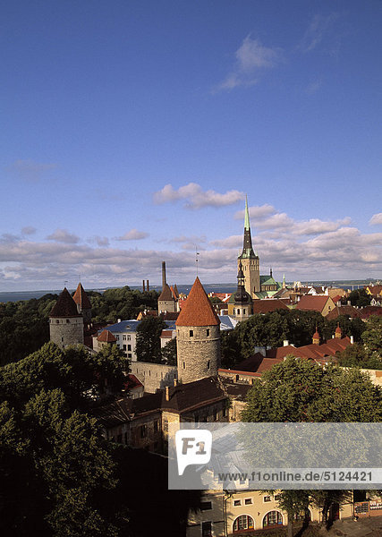 Tallinn Hauptstadt Stadtansicht Stadtansichten Europa Baltikum Estland