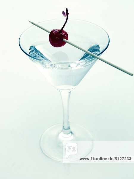 Aperitif with candied cherry