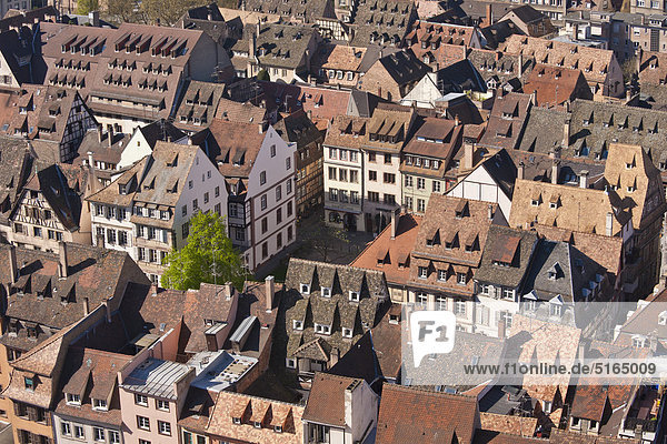 Frankreich  Elsass  Straßburg  Blick auf das Stadtbild