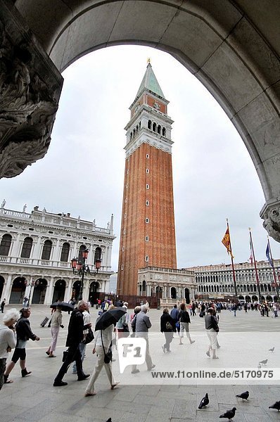 St Mark S Campanile Campanile Di San Marco Bell Tower Of St Mark S Basilica Piazza San Marco Venice Veneto Italy