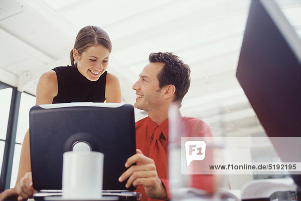 Mensch Notebook Menschen arbeiten Business