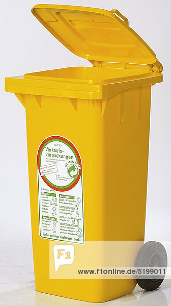 Gelbe Mülltonne Für Verpackungen