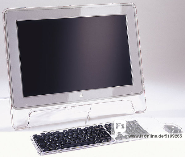 Mac-Flachbildschirm Und Tastatur