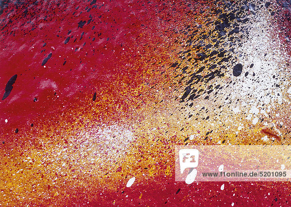 Graffiti in Airbrushtechnik Detail rot-gelb
