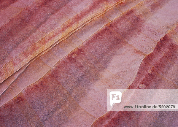 Roter Sandtstein mit Bänderung  Detail