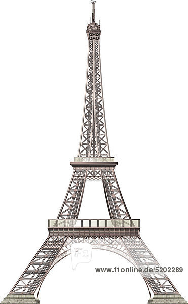 Eiffelturm  Paris  Frankreich  Computegrafik