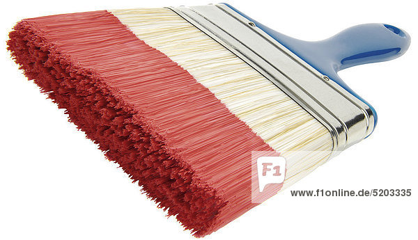 Breiter Pinsel Mit Roter Farbe