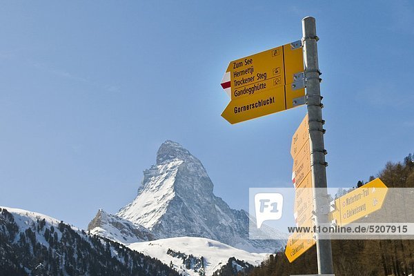 Schweiz  Zermatt  des Matterhorns (m.4487)