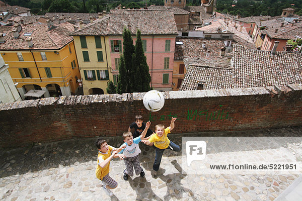 Junge - Person, Straße, Fußball, spielen