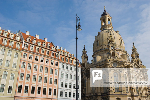 Frauenkirche und Neumarkt  Dresden  Deutschland