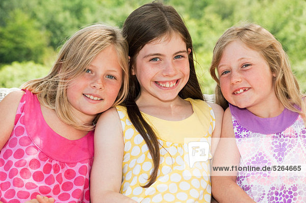 Three girls  portrait