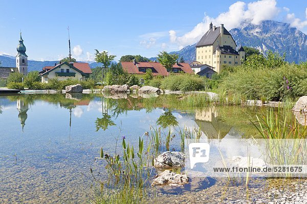 Goldenstein Castle and Church Elsbethen Flachgau Austria
