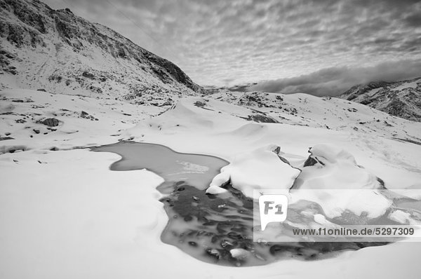 Wintereinbruch im Sommer - Juli 2011  Blickrichtung Innergschlˆ_  Schlatenkees Gletscher  Nationalpark Hohe Tauern  Osttirol  ÷sterreich  Europa