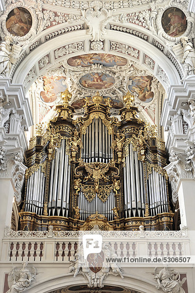 Größte Domorgel der Welt,  größte Orgel Europas,  Dom St. Stephan,  Passau,  Bayern,  Deutschland,  Europa