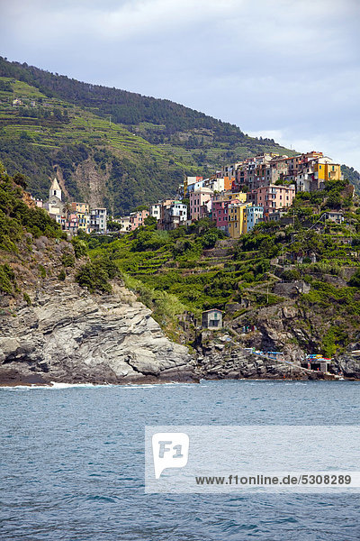 Nationalpark Europa Corniglia UNESCO-Welterbe Cinque Terre Italien Ligurien Provinz La Spezia
