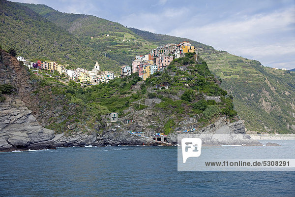 Nationalpark Europa Corniglia UNESCO-Welterbe Cinque Terre Italien Ligurien Provinz La Spezia