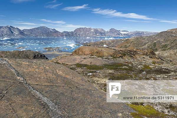 Halbinsel Ammassalik  Beginn des Sermilik-Fjords  Ostgrönland  Grönland