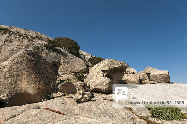 Rock formations in the Aggius Mountains  Aggius  Sardinia  Italy  Europe
