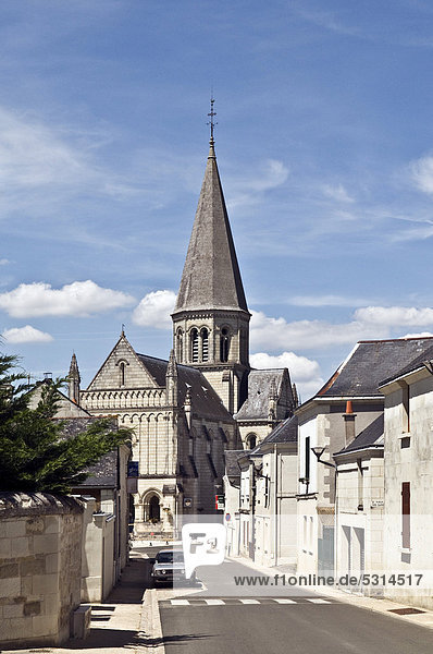 Stadtkirche BrÈzÈ  nahe Saumur  Departement Maine-et-Loire  Frankreich  Europa