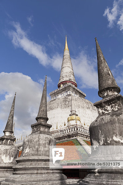 Wat Phra Mahathat Vihan  wichtigster Tempel von Nakhon Si Thammarat und dem südlichen Thailand  Asien