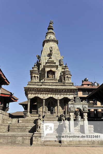 Tempel auf dem Durbar Square  Bhaktapur  Nepal  Asien