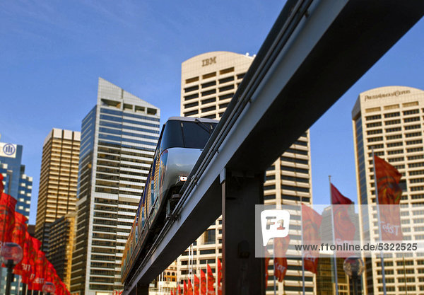 Schwebebahn  Magnetbahn  Sydney  Australien