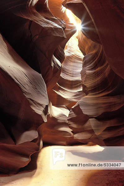 Rock formation in Upper Antelope Canyon  Arizona  USA