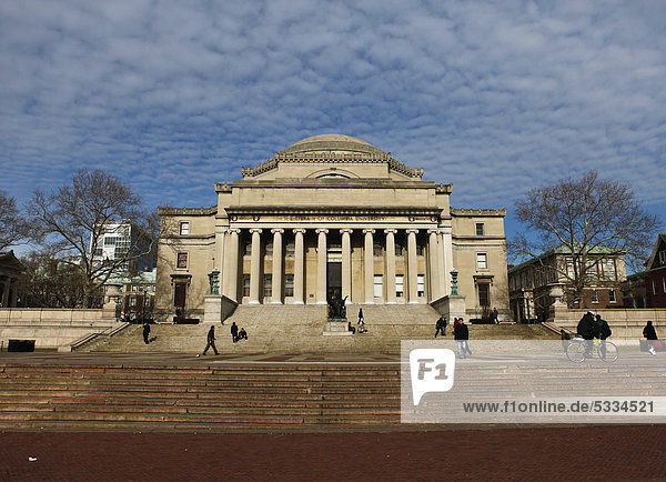 Columbia University in Harlem  New York City  United States of America