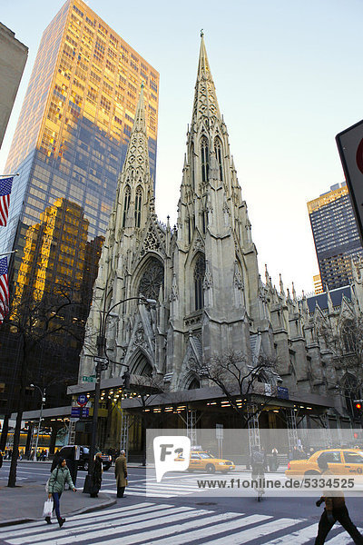 St. Patrick's Cathedral in Manhattan  New York City  New York  USA