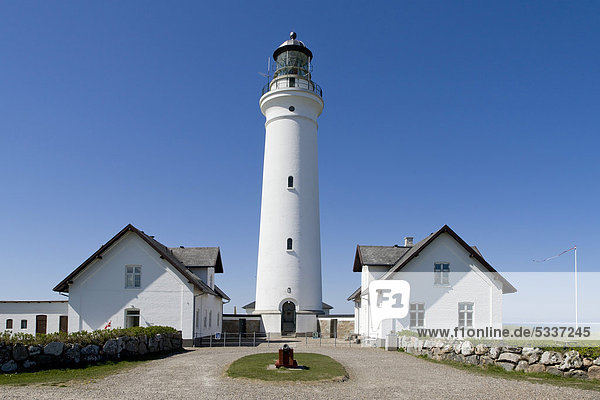 Der Leuchtturm in Hirtshals  Nordjütland  Dänemark  Europa