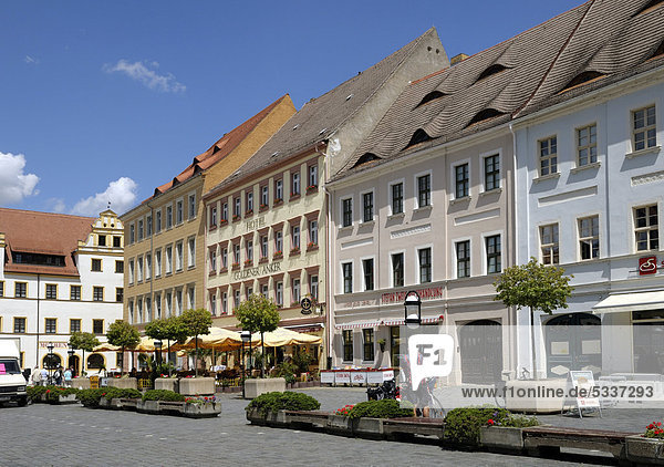 Marktplatz Torgau Sachsen Deutschland Europa