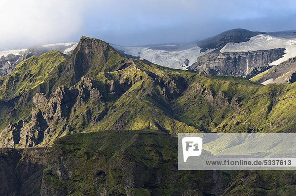 _Ûrsmörk oder Thorsmörk Bergrücken  isländisches Hochland  Südisland  Island  Europa