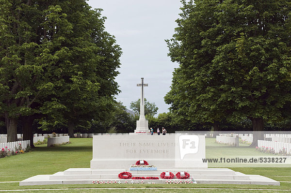 Britischer Soldatenfriedhof in Bayeux  D-Day  Normandie  Frankreich  Europa