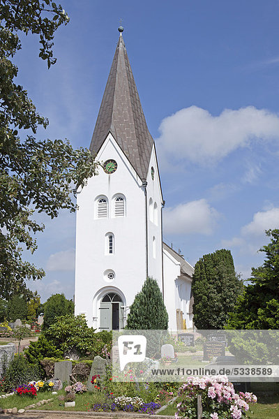 Kirche  Dorf Nebel  Insel Amrum  Nordfriesland  Schleswig-Holstein  Deutschland  Europa  ÖffentlicherGrund