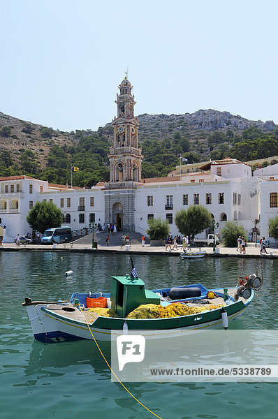 Europa Boot frontal angeln Griechenland Kloster