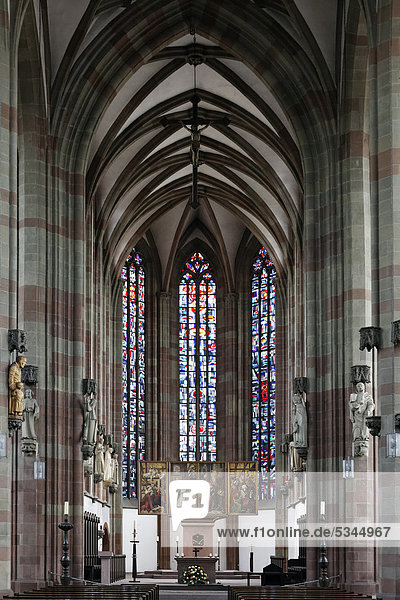 Marienkapelle  gotische Hallenkirche  Würzburg  Unterfranken  Bayern  Deutschland  Europa
