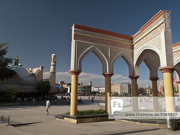 Oasis Kashgar  the capital of Uigur culture  Xinjiang  China  Asia
