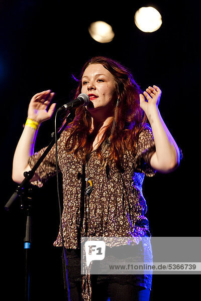 U.S. singer-songwriter Audra Mae performing live in the Schueuer Concert Hall  Lucerne  Switzerland  Europe