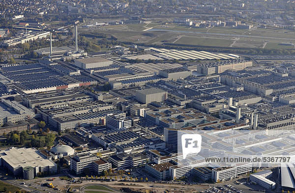 Luftbild Gelände Daimler AG Leinfelden-Echterdingen  ehemalige Konzernzentrale  Stuttgart  Baden-Württemberg  Deutschland  Europa