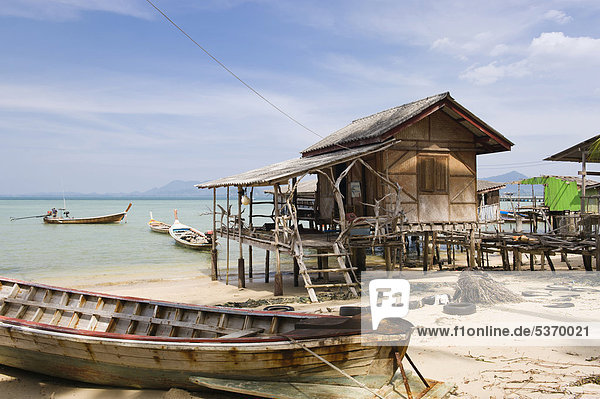 Insel Südostasien Fischerdorf Thailand
