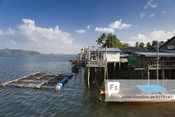 Fischerdorf Ban Ko Jum  Insel Ko Jum oder Ko Pu  Krabi  Thailand  Südostasien  Asien