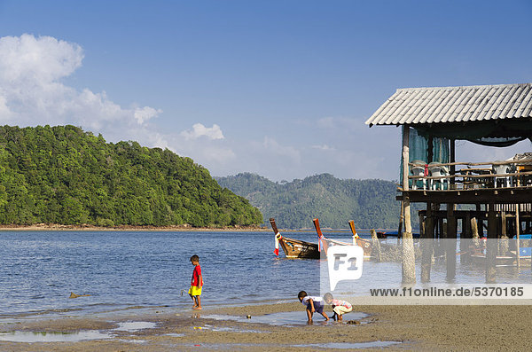 Gebäude Dorf Insel Südostasien verboten Krabi Thailand