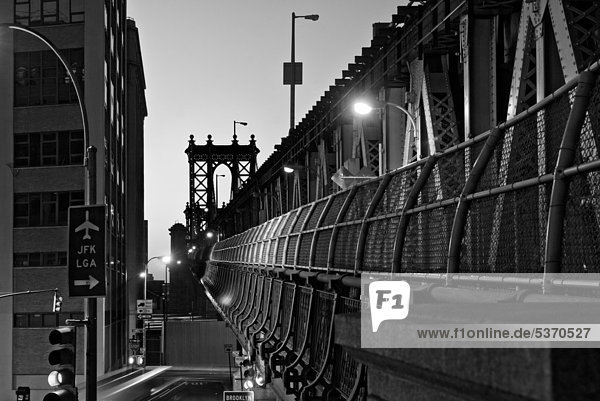 Manhattan Bridge  Brooklyn  New York  Vereinigte Staaten von Amerika  USA