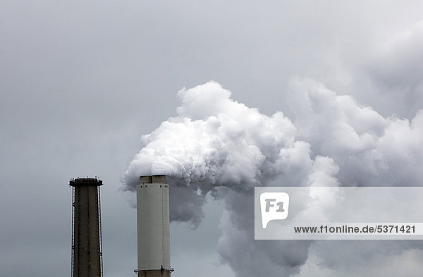 Vereinigte Staaten von Amerika USA Kraftwerk Energie energiegeladen Abgas kohlebefeuert Michigan