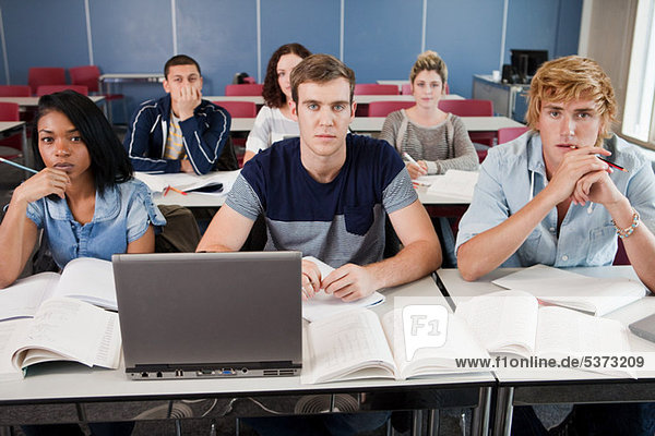 University students in class