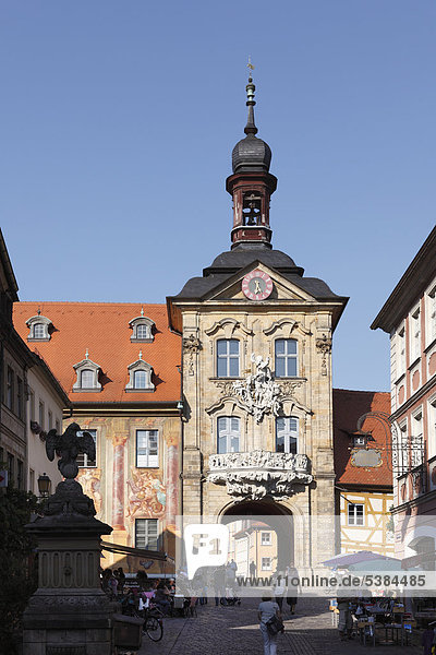 Altes Rathaus  Bamberg  Oberfranken  Franken  Bayern  Deutschland  Europa  ÖffentlicherGrund