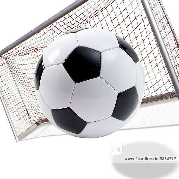 Football in front of goal