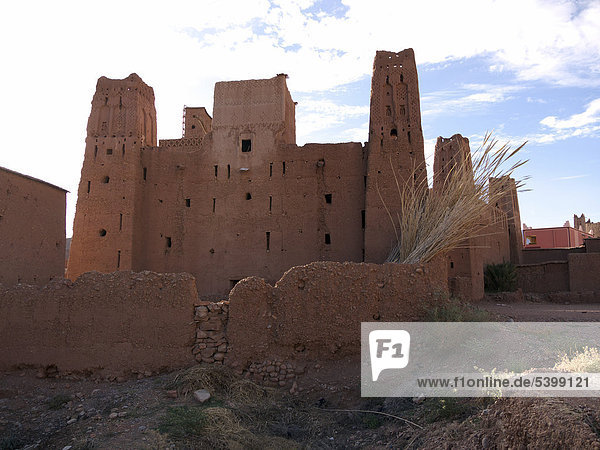 Ruine einer alten Kasbah  Dades-Tal  Hoher Atlas  Boumalne  Marokko  Nordafrika  Afrika