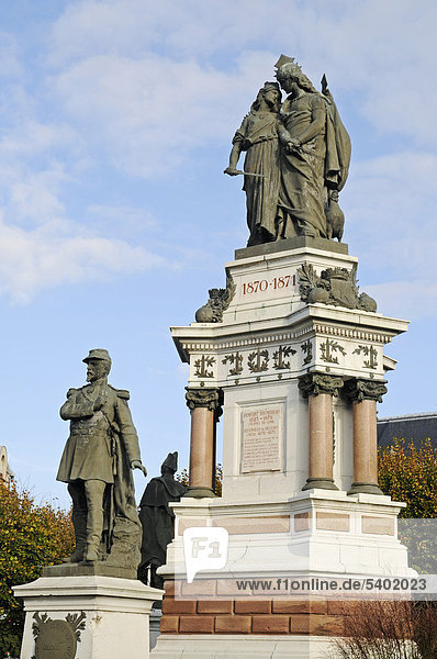 Oberst Denfert Rochereau  Denkmal  Belfort  Franche-Comte  Frankreich  Europa  ÖffentlicherGrund