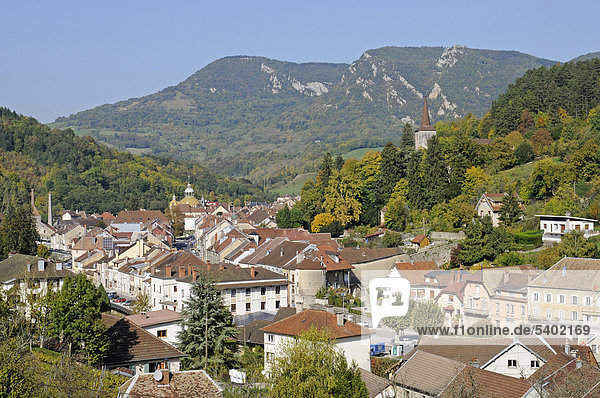 Salins-les-Bains  Departement Jura  Franche-Comte  Frankreich  Europa  ÖffentlicherGrund
